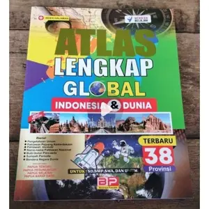 Buku Atlas 38 Provinsi Edisi Terbaru /Atlas Indonesia dan Dunia Edisi 38 Provinsi Di