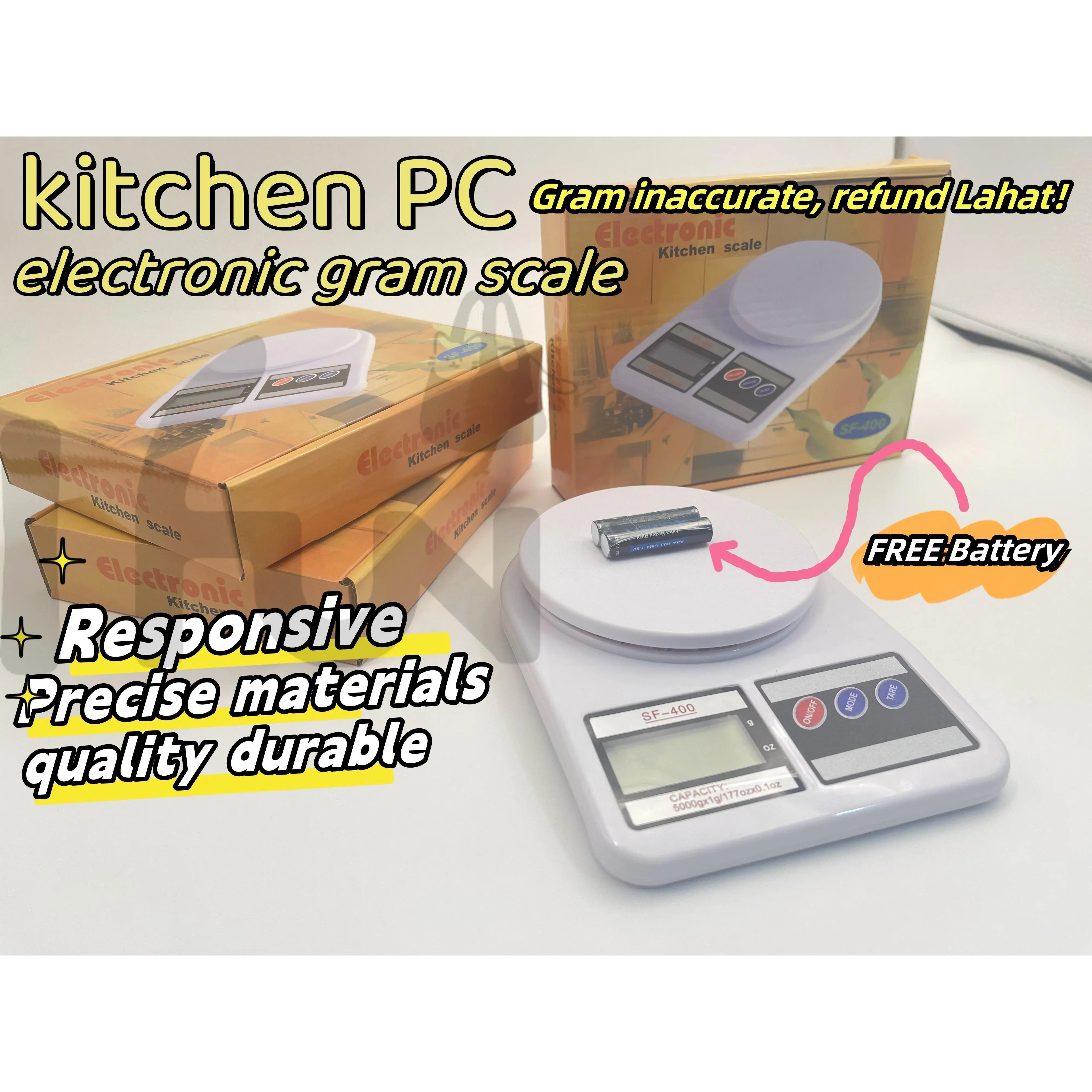 IFUN Kitchen high-precision electronic gram scale food scale baking ...
