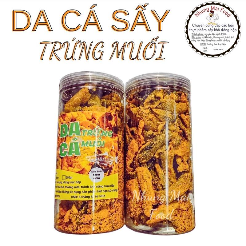 Da Cá Sấy Trứng Muối Giòn Tan Đậm Vị Snack Food Thức Ăn Ăn Vặt