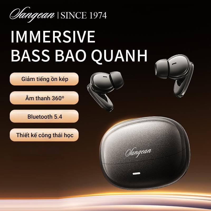 Tai Nghe Bluetooth Không Dây Sangean BLUES01 - Thiết Kế Công Thái Học Nhỏ Gọn, Bluetooth 5.4, Chống Ồn Chủ Động, Âm Thanh Sống Động, Pin Trâu - Phù Hợp Cho Cả Android & IOS