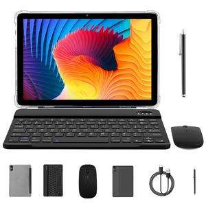 10.1 Inch Android Tablet with Bluetooth-compatible Keyboard Mouse Combo, Quad Core Processor, 16GB RAM, 64GB Storage, 1280x800 Screen