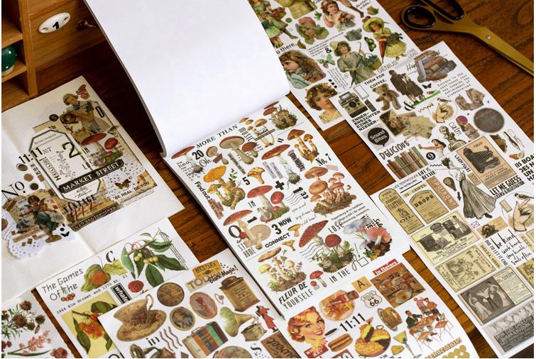 Product Introduction of Sổ 50 trang sticker vintage retro trang trí 0