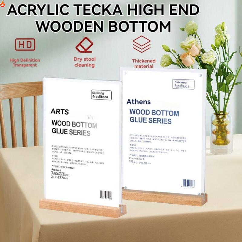 T-Shape Card Display Stand - A4 & A5 Size Holder for Landscape ...