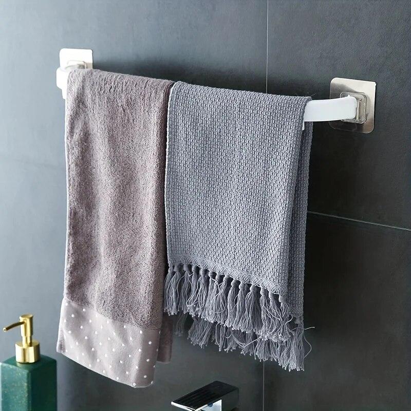Product Introduction of 1pcs Extended Towel Rack Wall-Mounted Slipper Holder Bathroom Organizer With Multiple Storage Options Bathroom Accessories 19