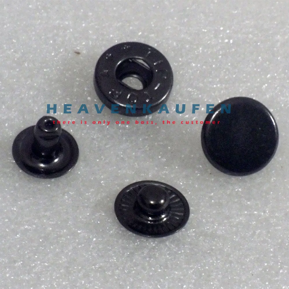 Kancing Jepret Snap Button Jaket 15 mm Warna Hitam Black Nikel Harga ...