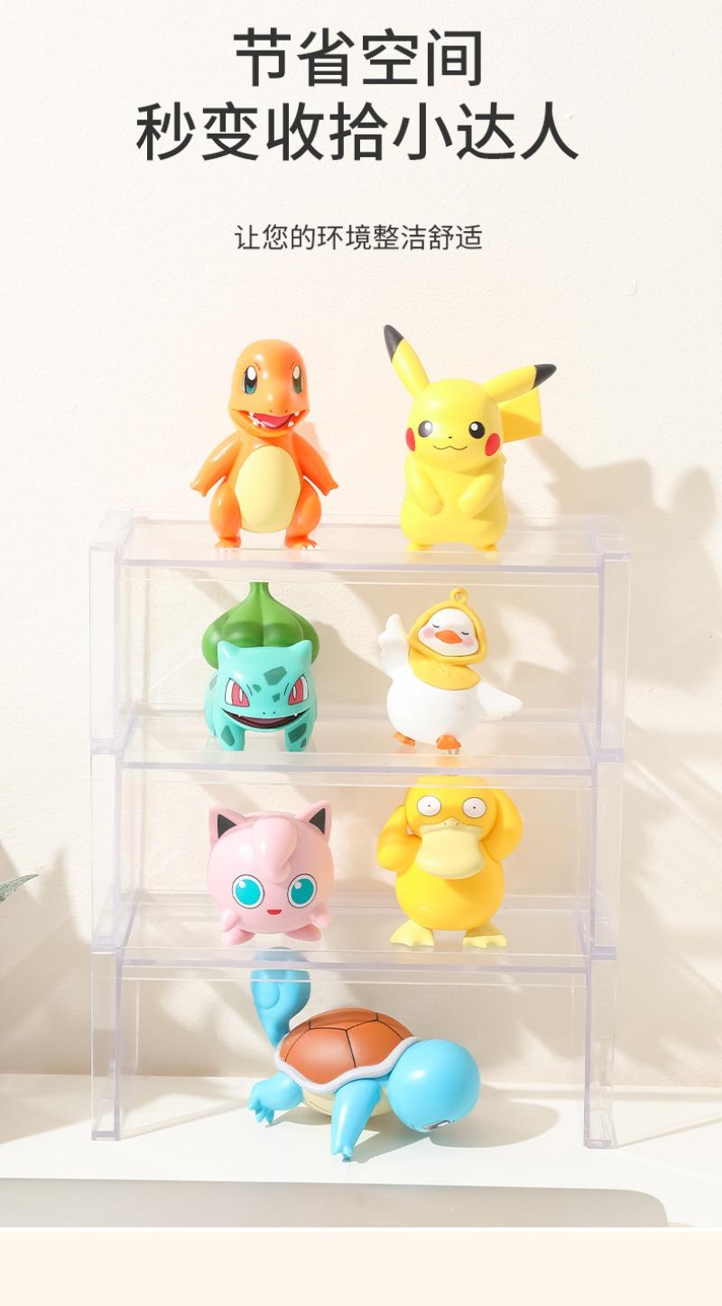 Product Introduction of Desktop transparent storage rack can be stacked with cosmetics sorting rack, badge display rack, jewelry lipstick storage rack 5