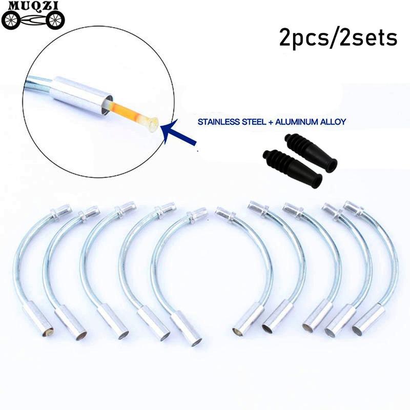 Product Introduction of xiawuss 2pcs/2sets High Quality Bicycle Parts Hose Brake V Brake Noodles Pipe Sleeves Protector Cable Guide Bend Tube 19