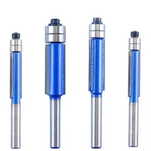 4PCS Flush Trim Router Bit Set 1/4 Inch Shank Top Bearing Flush Trim Router Bit