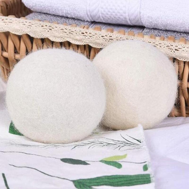 Wool Dryer Ball, 4pcs Fabric Softener Wool Ball for Dryer, Home Items, Household Laundry Accessories 5