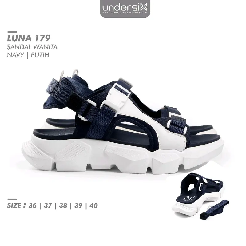UNDERSIX - Luna179 Hak 4cm Sandal Gunung Wanita Sandal Hiking Cewe Sandal Kasual Cewe Sandal Sandal Sandal Tren wanita 0