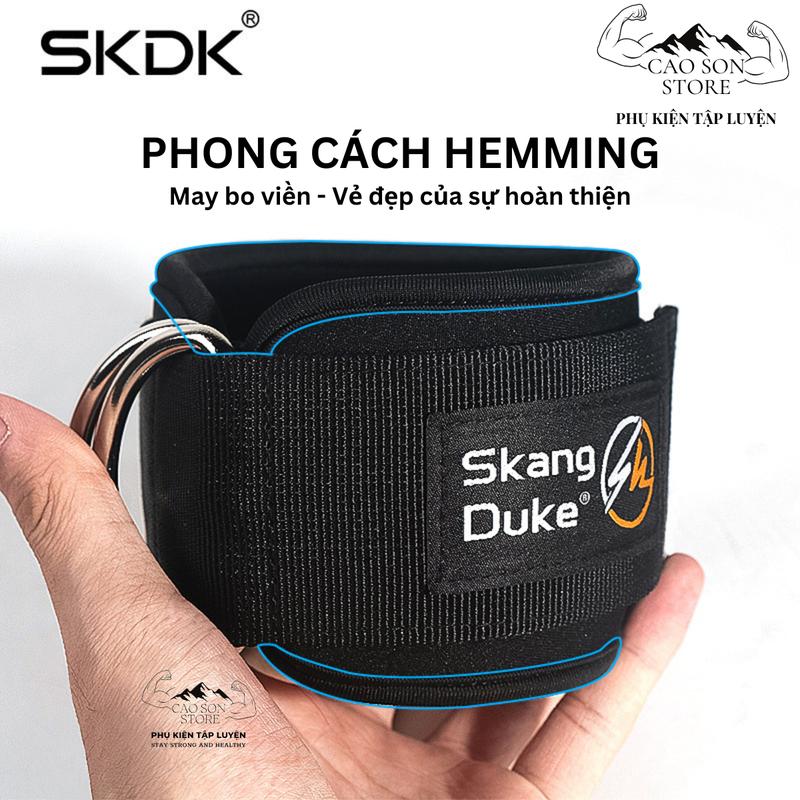 Cuốn Cổ Chân 2 Vòng Móc Cáp Đệm Lót Dày HJ026 Tập Chân Máy Cáp Skang Duke SKDK Kháng Lực 3
