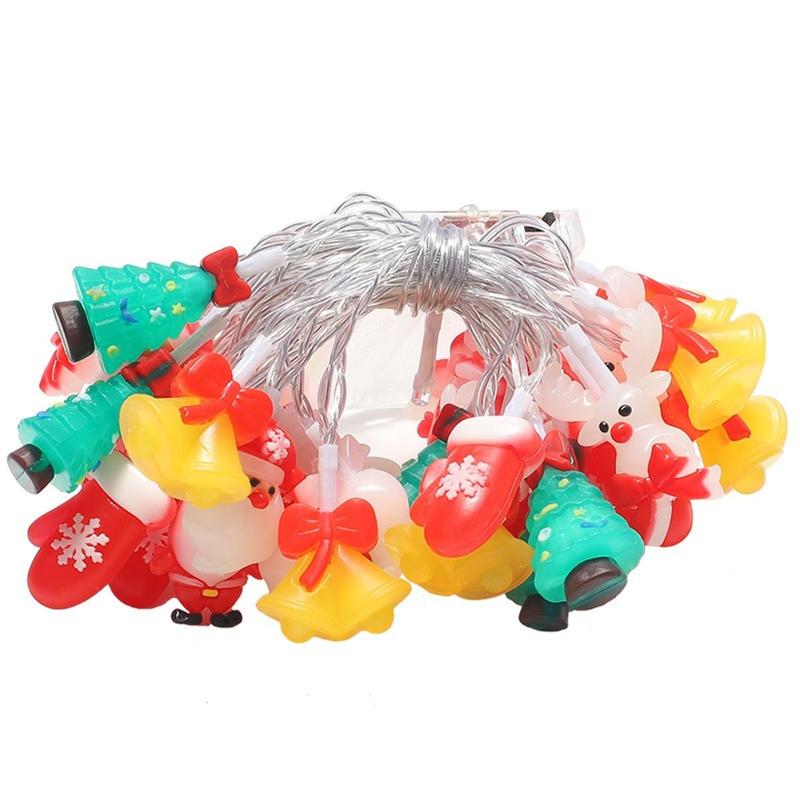 Dây Đèn Led To Giáng Sinh Noel Hình Nổi Ông Già Noel Cây Thông xᶖnh Xắn 6