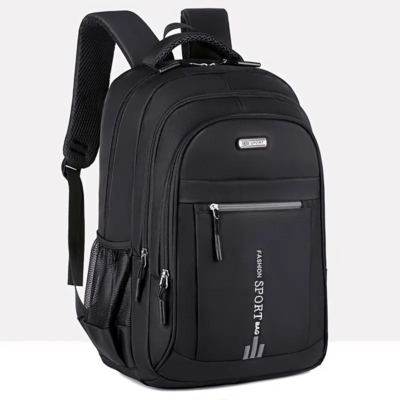 Casual Backpack, Men's Simple Shoulder Bag, Men's Large Capacity Middle School Student Backpack, Computer Travel Bag 5