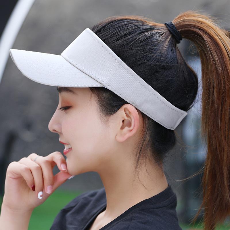Tennis Caps Unisex Men Women Summer Sun Hat Solid Color Breathable Sun Protection Outdoor Fishing Cycling Running Visor Caps 3