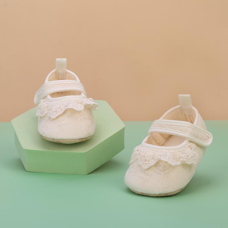 Giày Em Bé Gái, Đế Mềm Chống Trượt, Thoải Mái, Có Nơ Ren, Giày Đế Bằng, Thích Hợp Cho Bé Gái, Giày Lười Đẹp, Giày Trẻ Mới Biết Đi