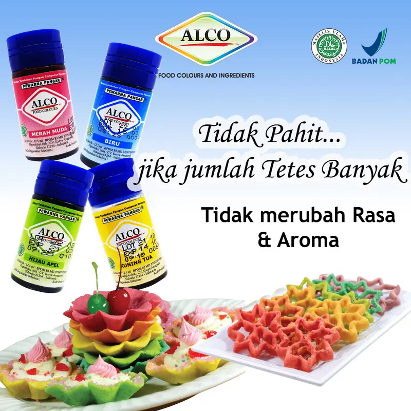 Pewarna Makanan Kue ALCO 12,5 ml 3