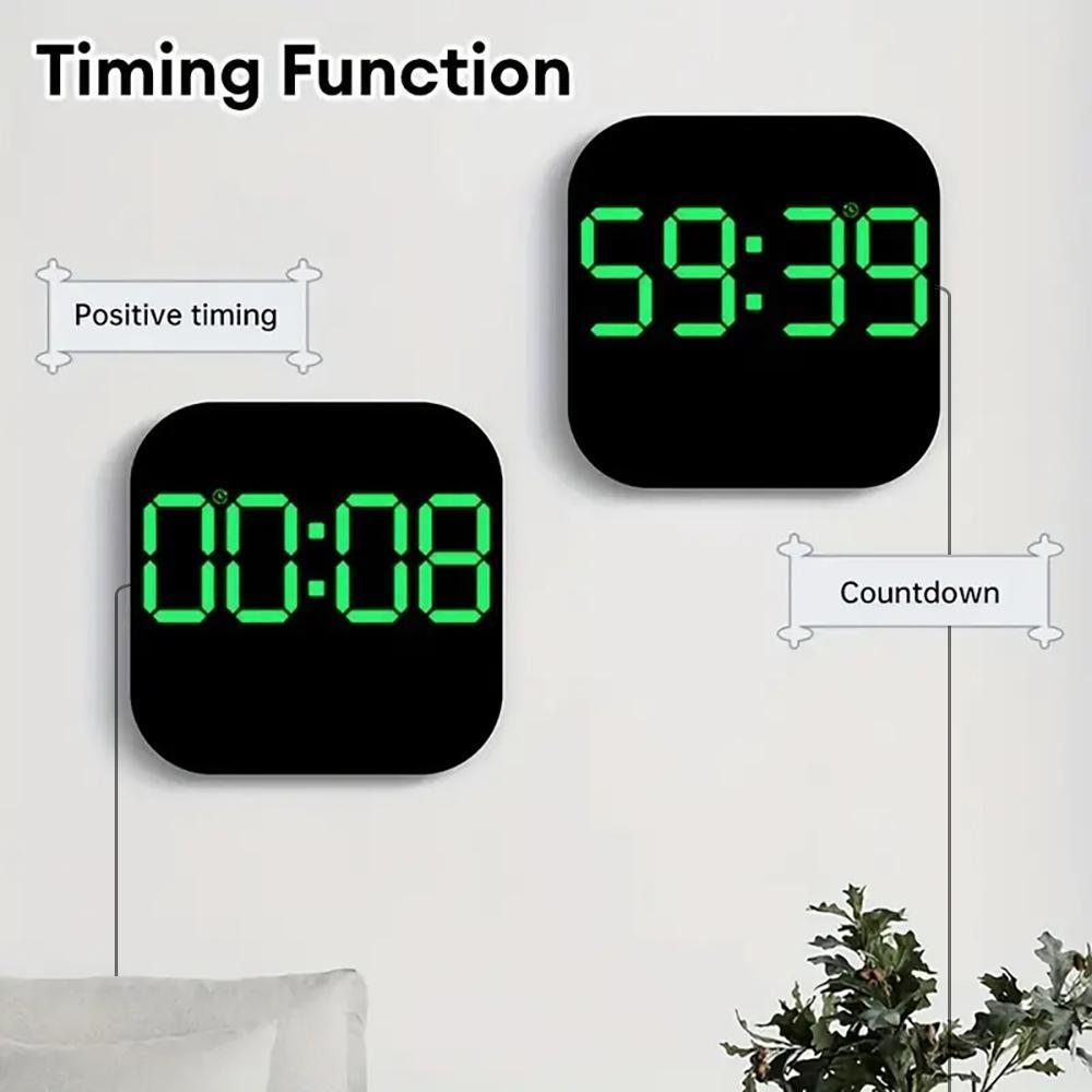 Intelligent Large Screen Digital Living Room Wall Clock with Remote Control, Battery Powered LED Wall Clock with Calendar Time and Temperature Display, Valentine's Day Gift, LED Alarm Clock, Digital Clock Decor Intelligent Large Screen Digital Living Room Wall Clock with Remote Control, Battery Powered LED Wall Clock with Calendar Time and Temperature Display, Valentine's Day Gift, LED Alarm Clock, Digital Clock Decor