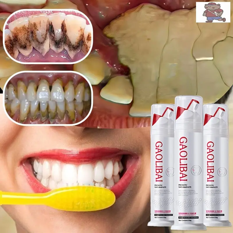 Gel nano bạc GAOLIBAI đánh bật cao răng sạch mảng bám trắng răng cho hơi thở thơm mát, GAOLIBAI chính hãng 120g 0