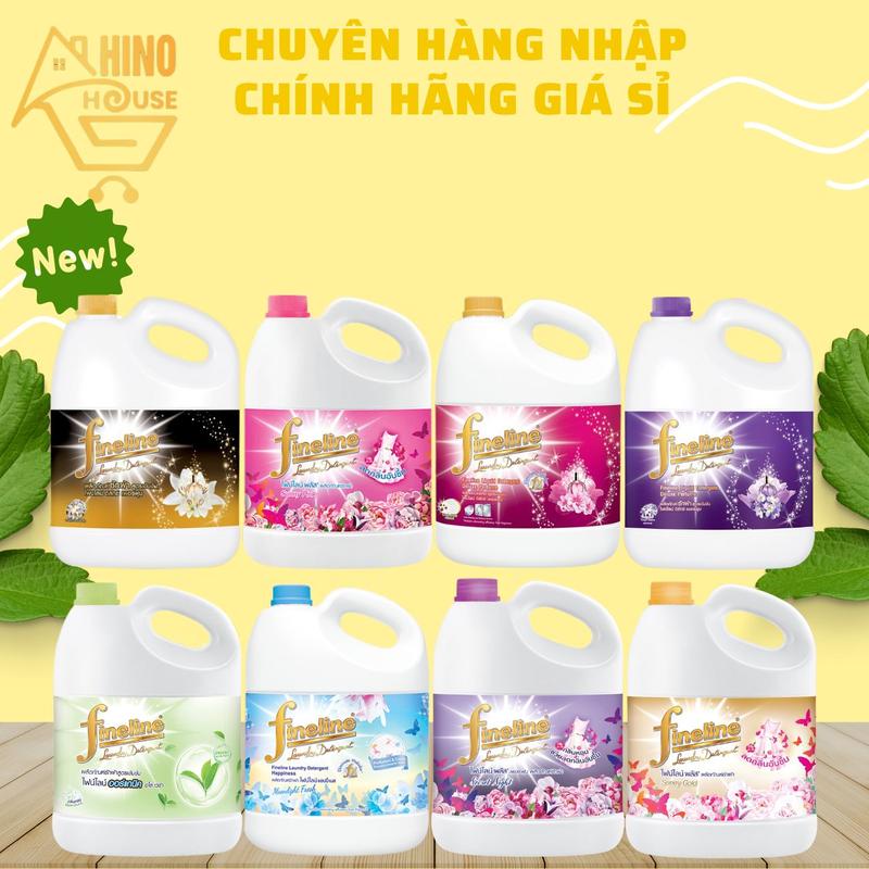 Nước Giặt Xả Quần Áo Fineline 3000ml Thái Lan Thơm Lâu Dùng Giặt Tay Và Máy Hỗ Trợ Làm Sạch - Hinohouse