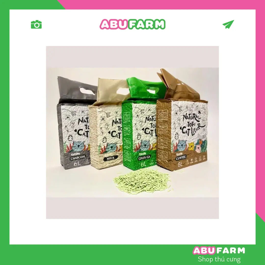 Cát đậu nành Catsme - Cát đậu nành cho mèo Tofu Cat Litter Catsme 6L