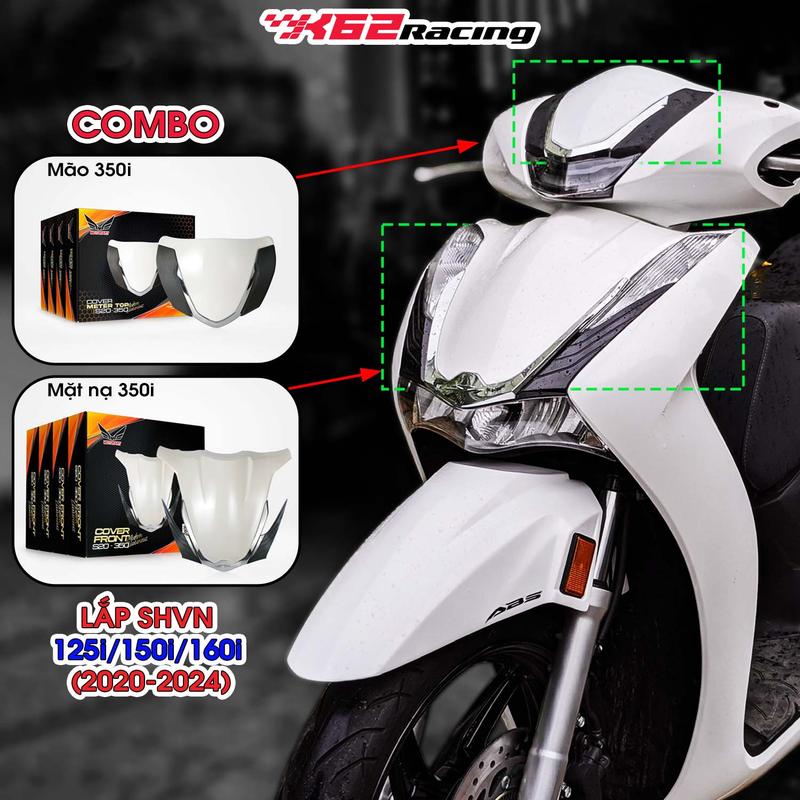 [Combo SH350i - 2 món]: Mão SH350i  / Mặt nạ SH350i Lắp SHVN (125i/150i/160i) đời từ 2020 đến 2024
