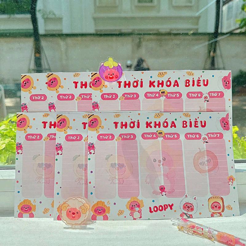 Thời khoá biểu môn học (nhiều mẫu) siêu cute 3