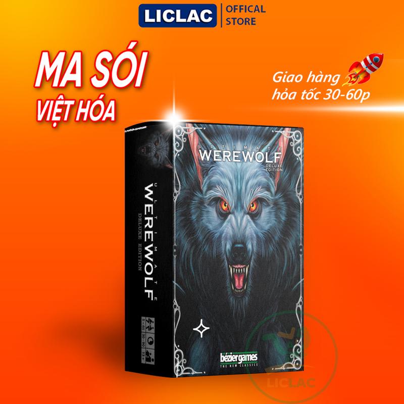Bài Ma Sói Việt Hóa Cơ Bản + Mở Rộng 27 Lá, 55 Lá,70 Lá chất giấy dày Cao Cấp, Werewolf Ultimate Deluxe Edition - LICLAC