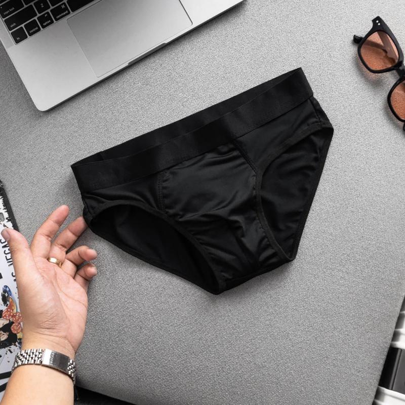 Product Introduction of Quần sịp nam thun lạnh lưng trơn màu đen, quần lót nam Menswear co giãn 4 chiều thoải mái vận động, sịp nam mềm mịn thoáng mát, quần xì nam thấm hút tốt Boxer Quần Boxer 3