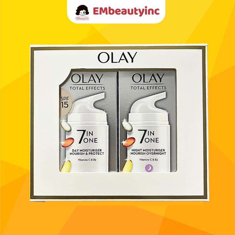 Set Ngày Đêm Kem Dưỡng OLAY Total Effects 7 in 1 Day & Night 37ML / 50ML Hỗ Trợ Dưỡng Trắng - Bản UK