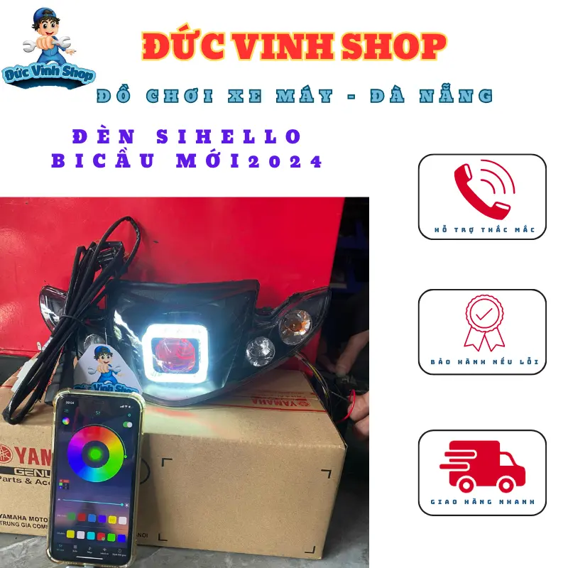 Choá Đèn Si Hello Bi Cầu 1.5 Mẫu Mới 2024 0