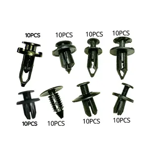 Klip Kancing Mobil 10PCS Baut Rivet Clip Body Clips Bumper Panel Grill Universal - EIBK