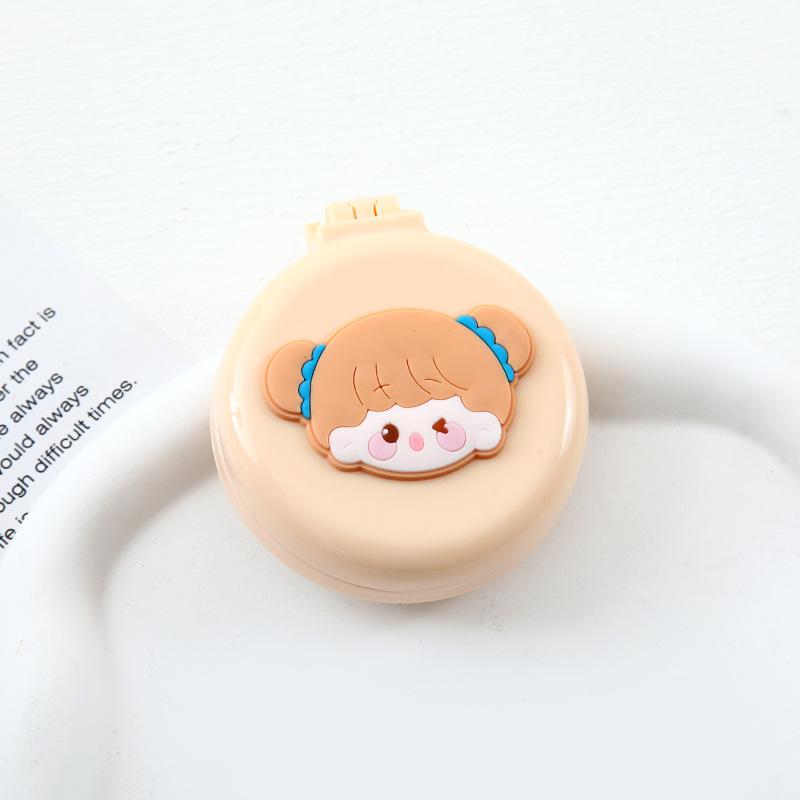 Gương lược mini cute trải đầu massage cầm tay gấp gọn bỏ túi tiện lợi 5