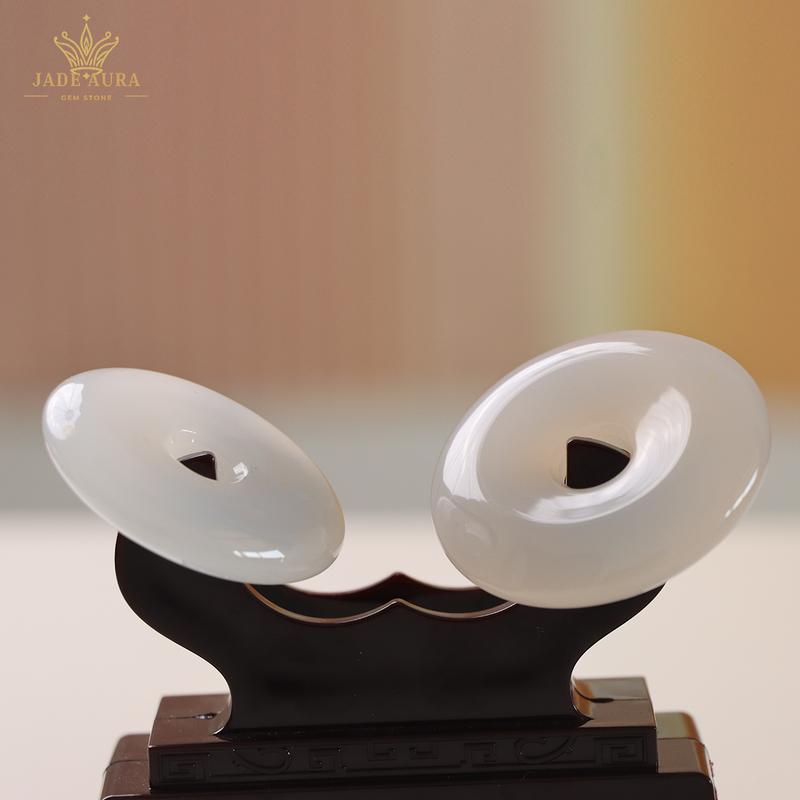 Khấu Bình An, Đồng Điếu Đá Tự Nhiên, Mã Não, May Mắn, Bình An Decor Decor Phòng Trang Trí Nhà 5