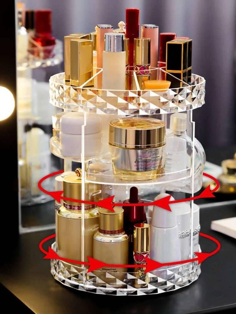 Product Introduction of พร้อมส่งจากไทย ชั้นวางเครื่องสำอางกล่องเครื่องสำอางหมุนได้360° ยบโต๊ะเครื่องแป้งกล่องอะคริลิคใส่เครื่องสำอางกระเป๋าใส่เครื่องสำอางกล่อง ชั้นวางของ 7