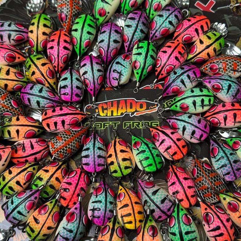 Nhái Hơi CHADO Mẫu Mới Nḣất 2.7cm-6.5g Siêu Nhậy Cá. 2 Bản luoi Bkk Và luoi Weebass Trắng- Đi Câu, Bắt Cá Câu Cá Fishing