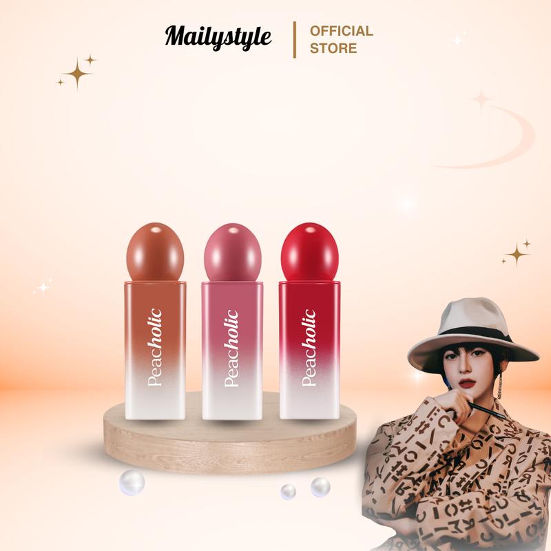 M55_ Son Tint Bóng Peacholic Water Glow Lip Tint Trang Điểm Môi (Có Nhiều Màu)