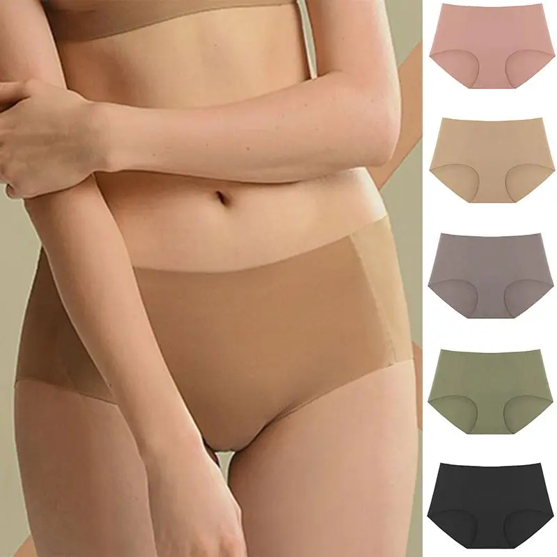 Japan SUJI panty seamless women's underwear zero feel breathable mid-waist briefs Leg Piece Comfort Lady Bridal Basic Minimalist