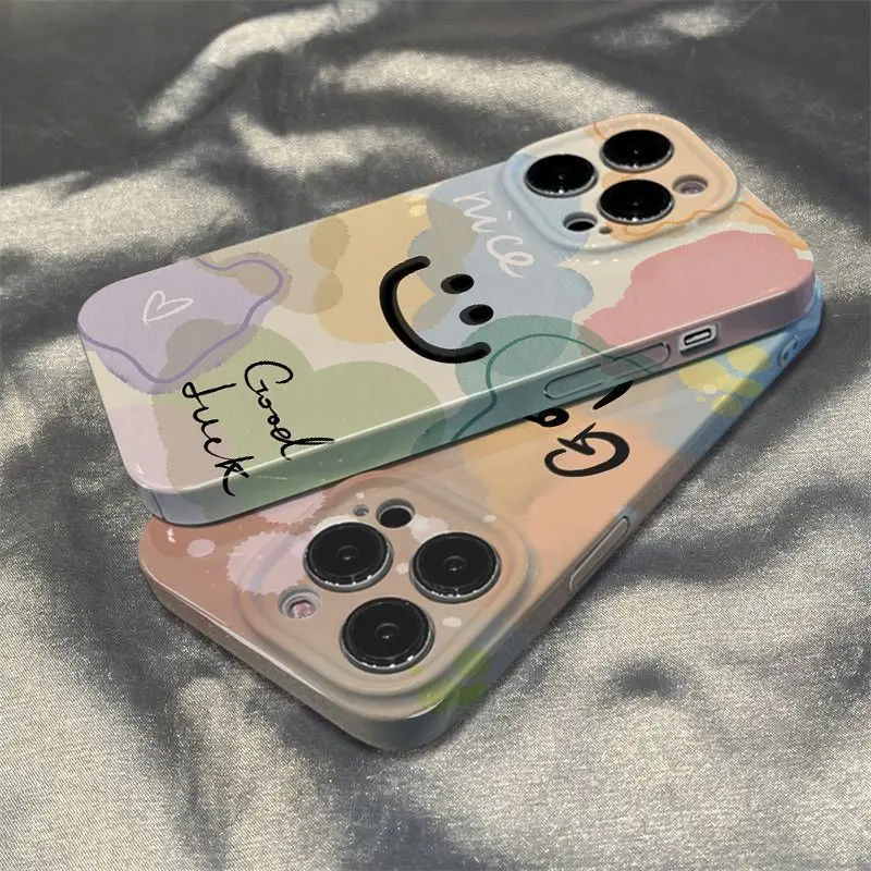 Ốp Điện Thoại Mặt Cười, Thiết Kế Cứng Và Sáng Tạo, Thích Hợp Cho iPhone 11, 12, 13, 14, Pro Max, 15pro, 7, 8 plus, X, 11pro, 14pro, 13pro, XS Max, Ốp Bảo Vệ, Chống Sốc, Tương Thích Với iPhone 2022