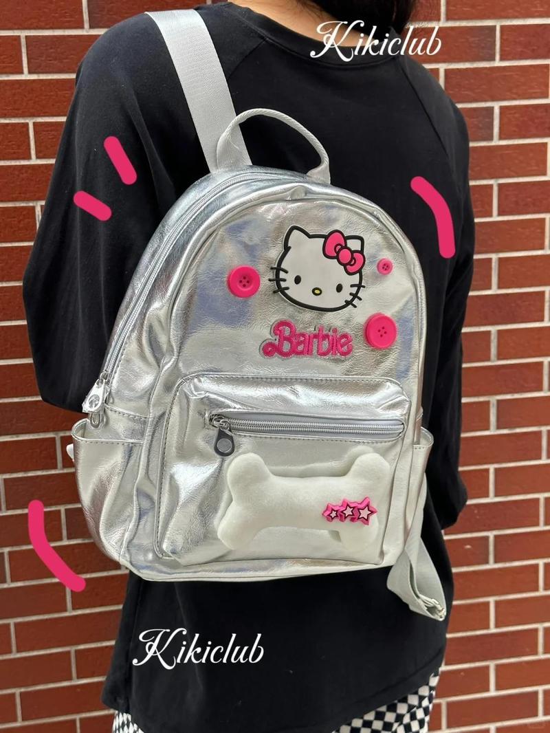Product Introduction of Ba Lô Nhỏ Dễ Thương, Thiết Kế Nút Màu Hồng Hellokitty, Thích Hợp Cho Học Sinh, Da Ngọt Ngào, Thời Trang, Túi Thường Ngày Nóng Bỏng, Phong Cách Cô Gái Ngọt Ngào, Năm Phát Hành 2024, 2022 2