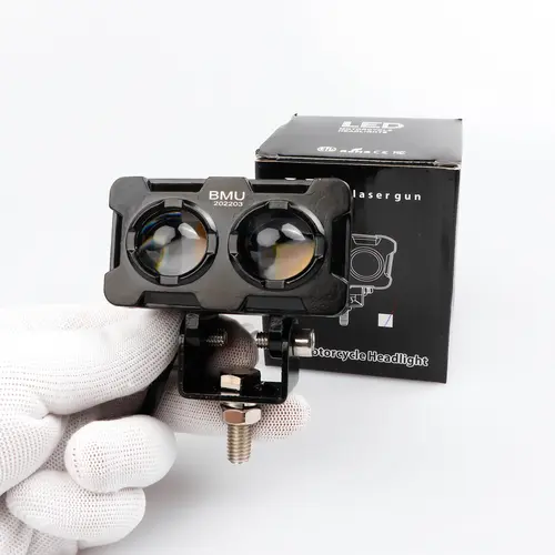 Combo Đèn Trợ Sáng Bi Cầu S25 BMU - 50W 12.24V DC Mạch Pasing + Dây Nguồn, Cầu Chì Lắp Xe Máy , ÔTô