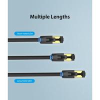 Gambar Vention Kabel LAN  RJ45 Ethernet Cat.8 SFTP - IKA - black, 5m dari Vention Flagship Kota Administrasi Jakarta Utara 3 Tokopedia