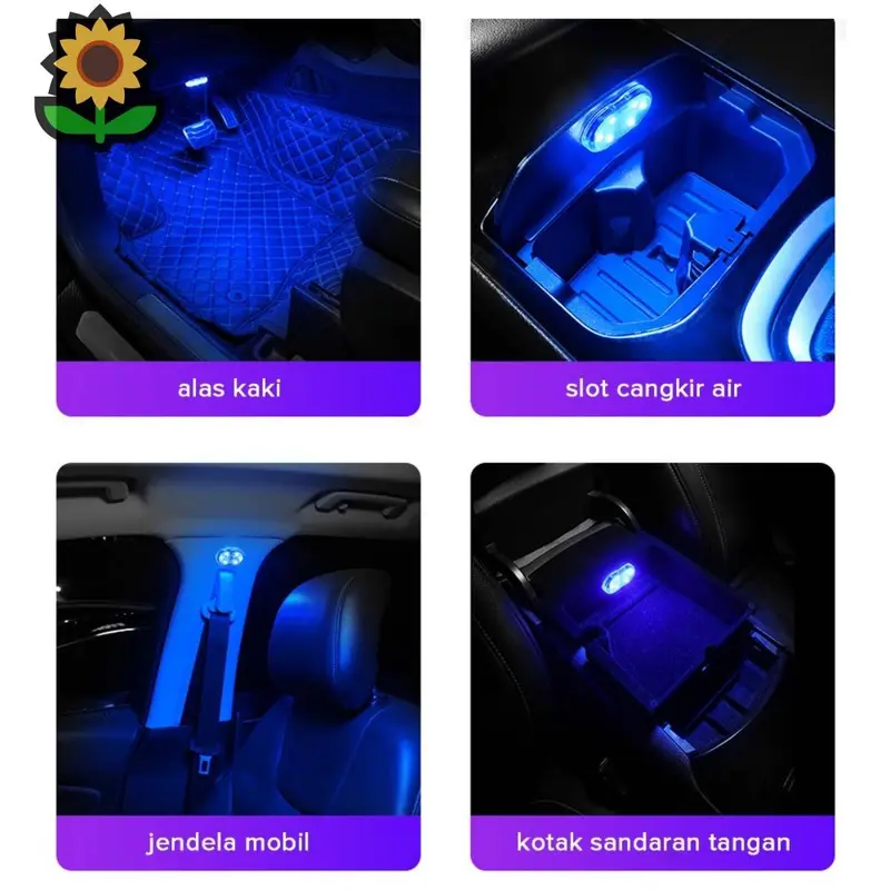 6LED Interior Car Touch Light  USB, Decoration, Reading, Motion Sensor, 5V.pain 3