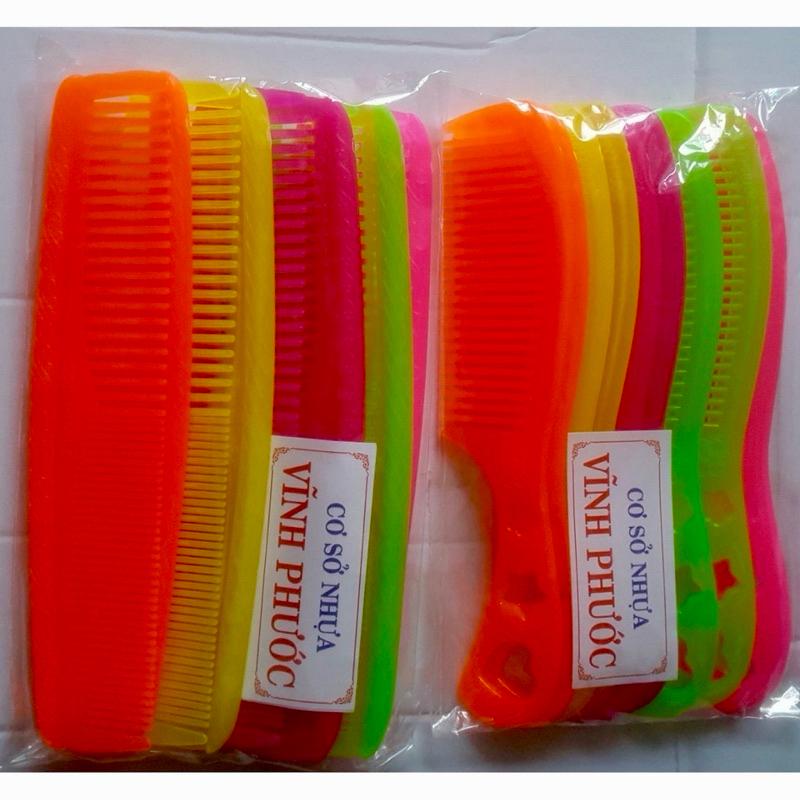 Túi 10 cây Lược răng nhựa chải tóc giá rẻ - Mẫu 21cm
