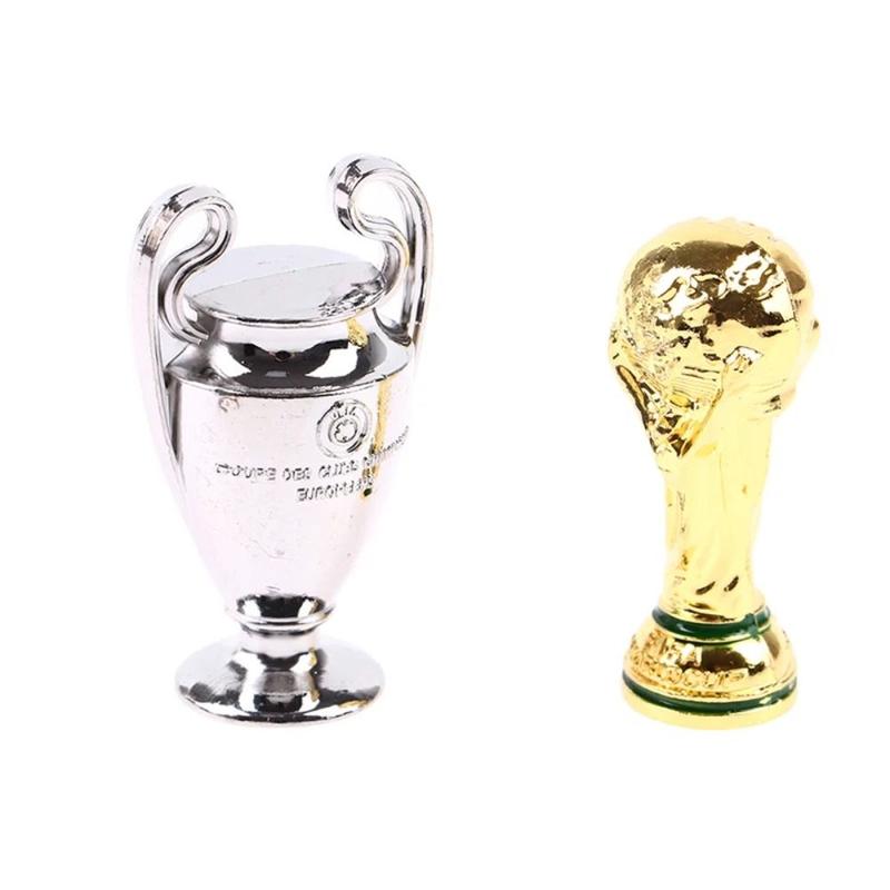 Product Introduction of High Simulation European Football Mini Awards Trophy Handicraft Excellent Player Award Soccer Competition Souvenir Home Decor Football League Trophy Cup Model Fans Gift 11