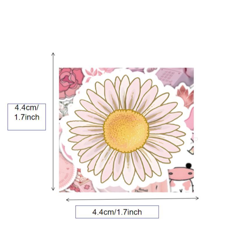 100pcs Pink Cute and Warm Style Sticker Packs for Phone Skateboard Motorcycles Laptop Luggage Bike Notebook Decoration Water Cup Guitar Notebook Book Creative Diy 1
