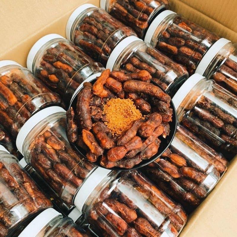  Me lào kèm muối tôm — 500g Chua Snack  Ăn Vặt 