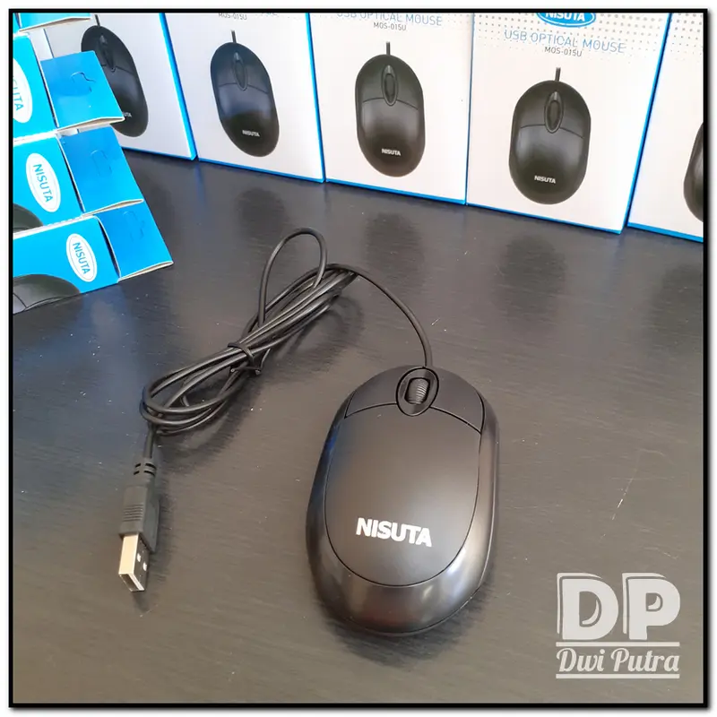 MOUSE MIKUSO MOS-015U // USB OPTICAL KABEL CABLE // MOS 015U MOUSE RINGAN KECIL MINI PORTABLE 4