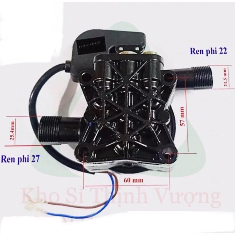 Đầu máy bơm rửa xe mini lõi nhôm (có kèm rơ le điện) 2