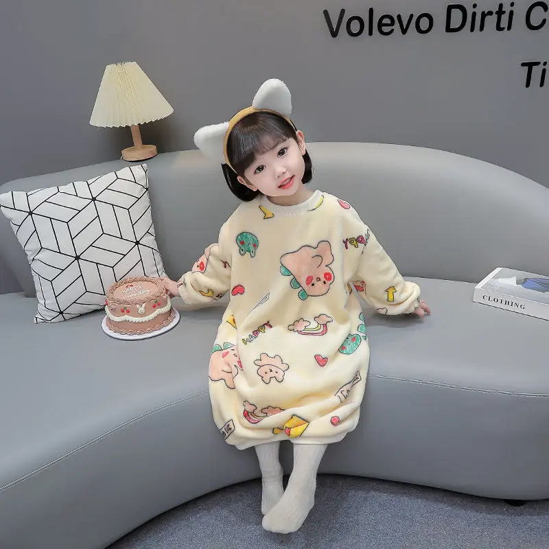 Túi Ngủ Trẻ Em Bé Chất Liệu Lông Cừu San Hô, Thích Hợp Cho Mùa Thu Và Mùa Đông, Chăn Chống Đá Cho Trẻ Em, Lót Lông Cừu vải nỉ, Ấm Áp, Thích Hợp Cho Bé Mặc Nhà, Váy Ngủ, Mùa Đông Nhộng Chũn 4