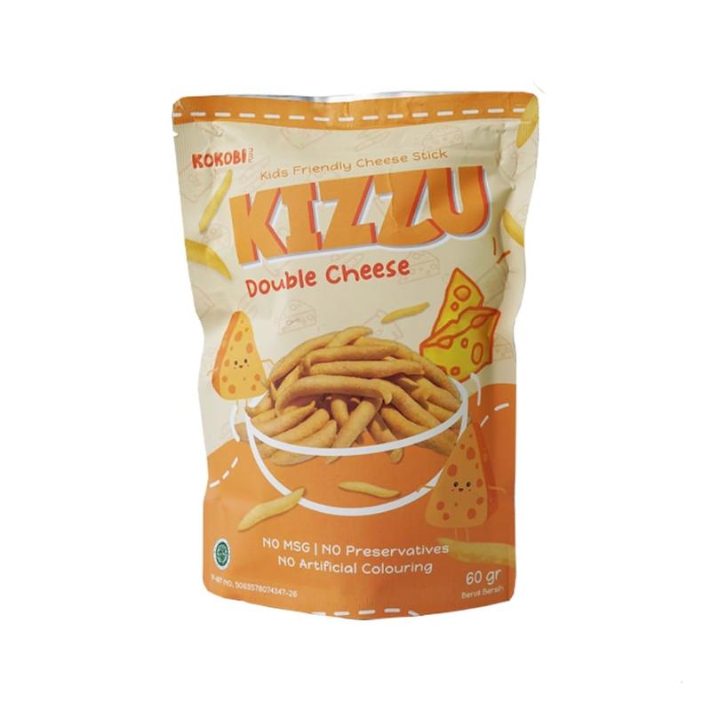 Kokobi Kizzu Cheese Stick Telur Gabus NO MSG 60gr 1thn+ 3